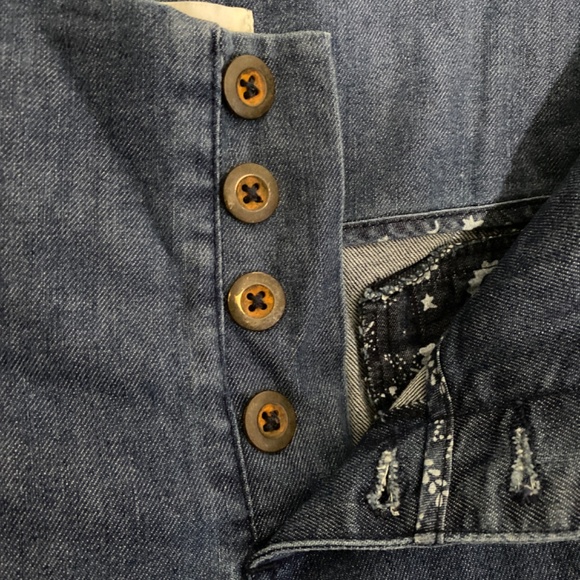 Sundance Bethany Wide Leg Jeans Cropped Pleated WomensBlue High Rise Str… - Picture 4 of 6